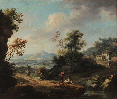 Paesaggio con figure da Vittorio Amedeo Cignaroli